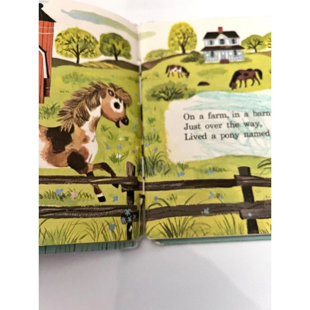 Vintage Whitman Tell-A-Tale Books Farm Animal Storybook Lot 1960s 1970s